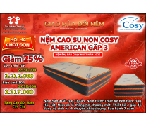 Nệm Cao Su Non Cosy American Gấp 3