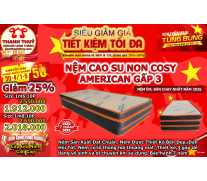 Nệm Cao Su Non Cosy American Gấp 3