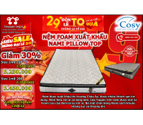 Nệm Xuất Khẩu Nami Pilow Top