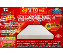 Nệm Cao Su Thiên Nhiên Kim Cương Happy Gold