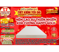 Nệm Cao Su Thiên Nhiên Kim Cương Happy Gold