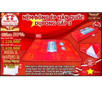 Nệm Bông Ép Dupong Gấp 3