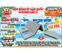 Nệm Bông Ép Dupong Gấp 3