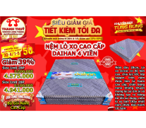 Nệm Lò Xo Túi Daihan 4 Viền