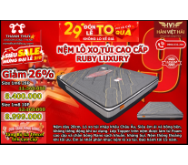 NỆM LÒ XO TÚI RUBY 3 VIỀN