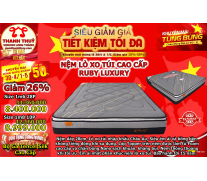 NỆM LÒ XO TÚI RUBY 3 VIỀN