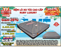 NỆM LÒ XO TÚI RUBY 3 VIỀN