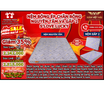 Nệm bông ép chần bông nguyên tấm và gấp 2 S'LOVE LUCKY