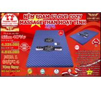 Nệm Foam S'Love Cozy Massage Than Hoạt Tính