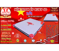 Nệm Foam Ép Ruby Vải Xốp Gấm 4D