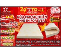 nệm cao su thiên nhiên forever thế linh