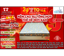nệm cao su tổng hợp thế hệ mới kam