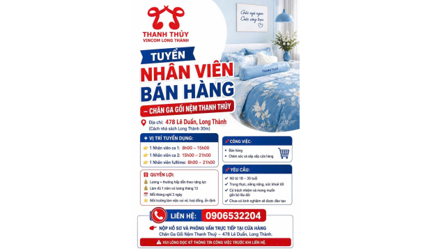 Tuyển Nhân Viên Bán Hàng