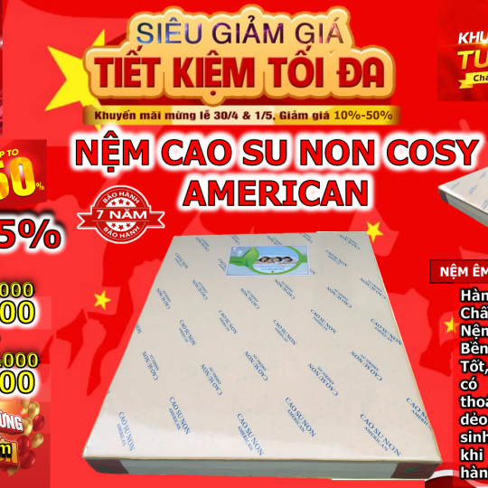 Nệm Cao Su Non Cosy
