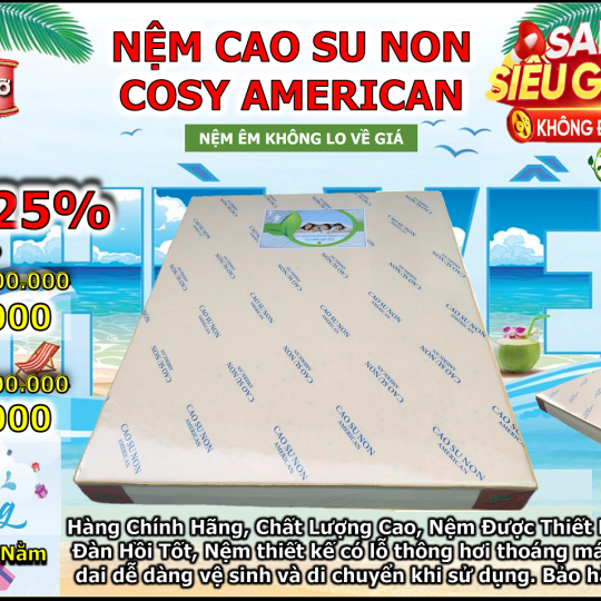 Nệm Cao Su Non Cosy