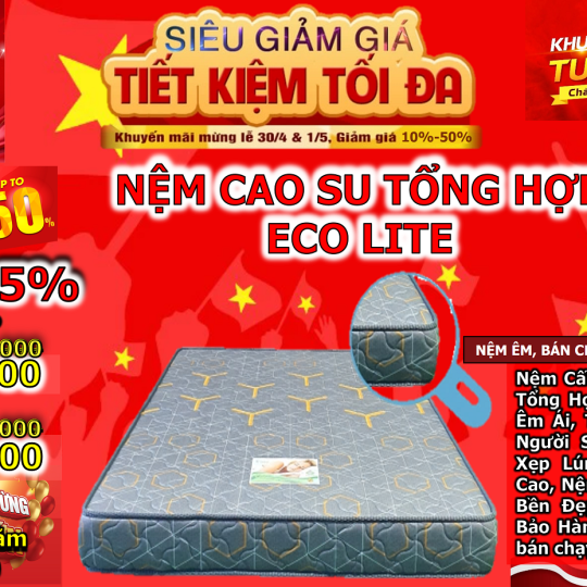 Nệm Cao Su Tổng Hợp Eco Lite
