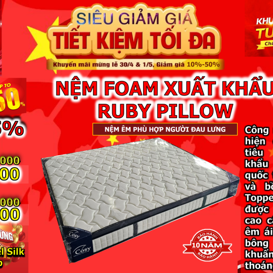 Nệm Foam Xuất Khẩu RUBY
