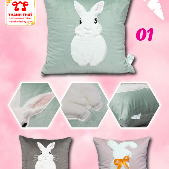 Gối Trang Trí Hình Thỏ