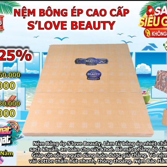 Nệm Bông Ép S'Love Beauty