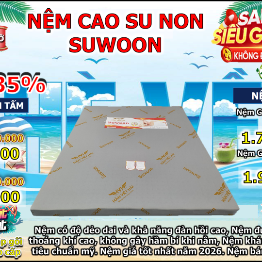 Nệm Cao Su Non Suwon