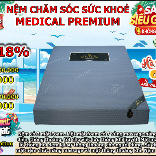 Nệm Chăm Sóc Sức Khoẻ Medical Premium