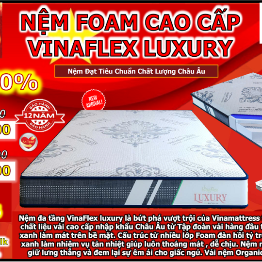 Nệm Foam Cao Cấp Vinaflex Luxury